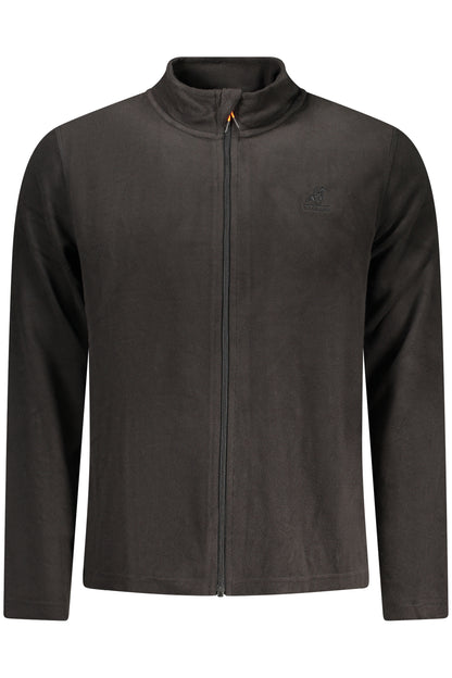 US GRAND MEN'S BLACK ZIP-UP SWEATSHIRT