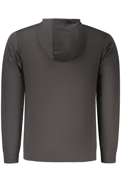 US GRAND MEN'S BLACK ZIP-UP SWEATSHIRT