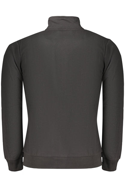 US GRAND MEN'S BLACK ZIP-UP SWEATSHIRT