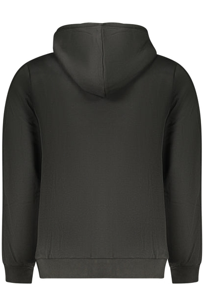 US GRAND MEN'S BLACK ZIP-UP SWEATSHIRT
