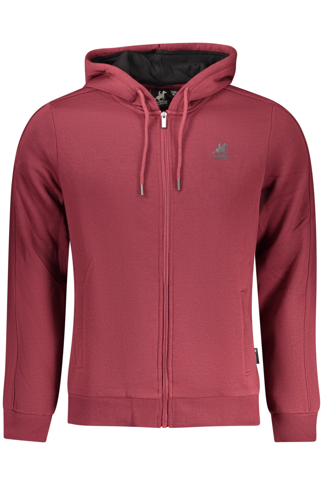 US GRAND RED MEN'S ZIP-UP SWEATSHIRT