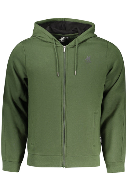 US GRAND MEN'S GREEN ZIP-UP SWEATSHIRT