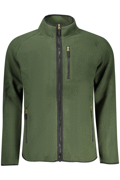 US GRAND MEN'S GREEN ZIP-UP SWEATSHIRT