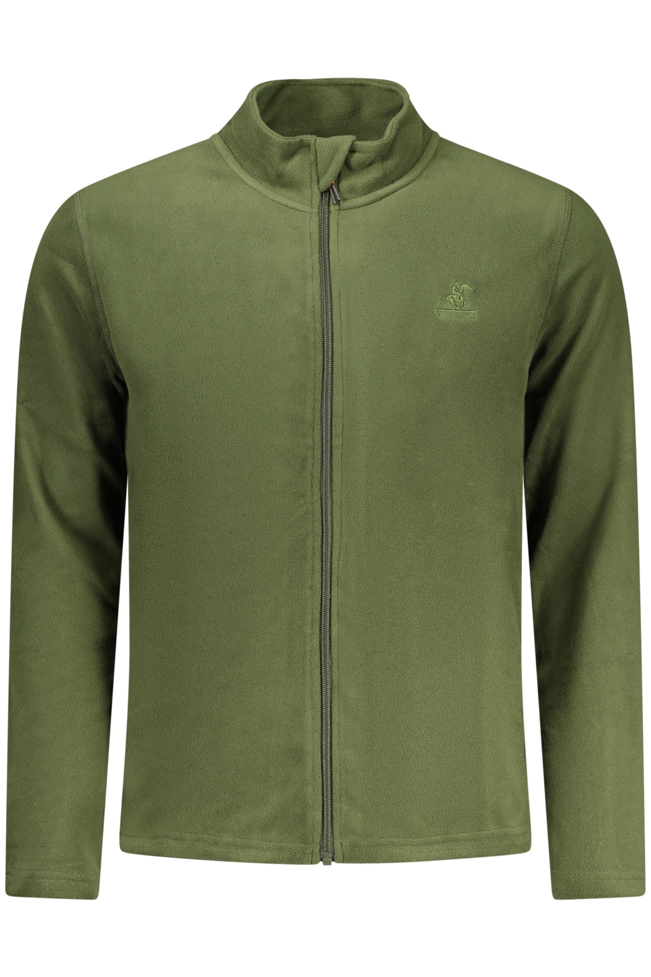 US GRAND MEN'S GREEN ZIP-UP SWEATSHIRT