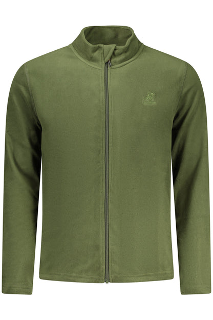 US GRAND MEN'S GREEN ZIP-UP SWEATSHIRT