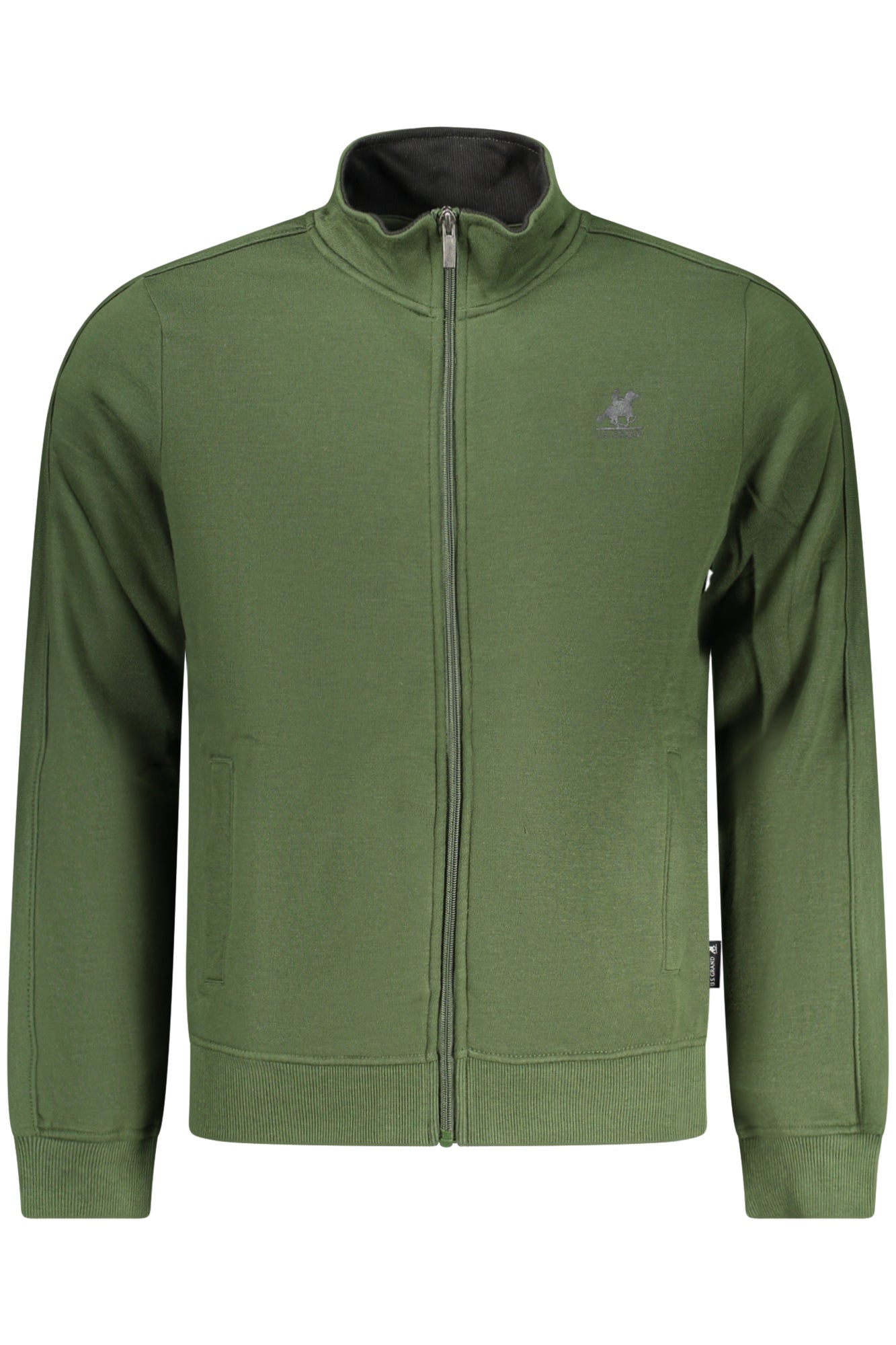 US GRAND MEN'S GREEN ZIP-UP SWEATSHIRT