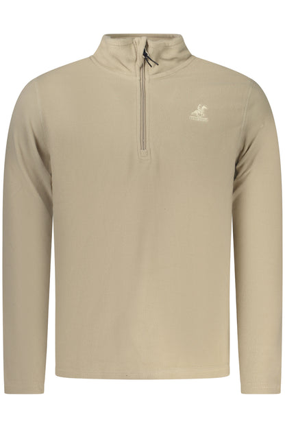 US GRAND MEN'S BEIGE ZIP-UP SWEATSHIRT