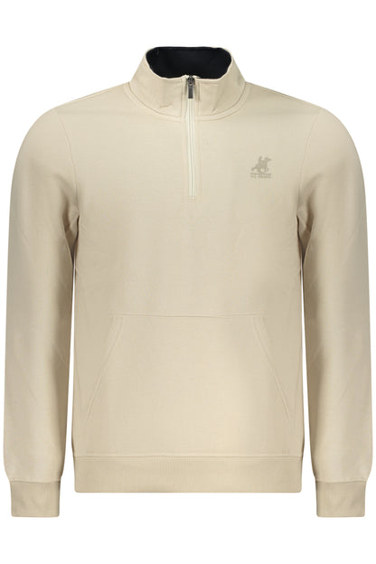 US GRAND MEN'S BEIGE ZIP-UP SWEATSHIRT