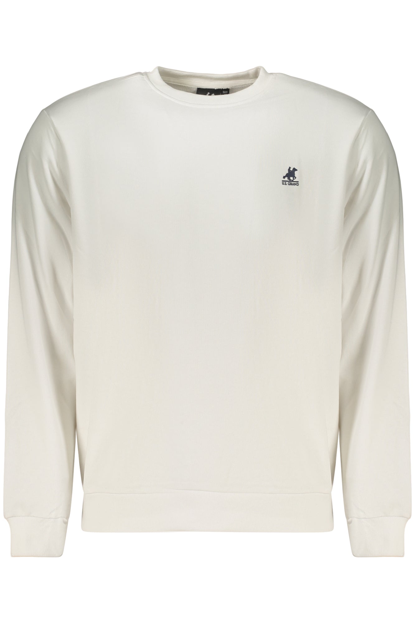 US GRAND MEN'S WHITE ZIP-UP SWEATSHIRT