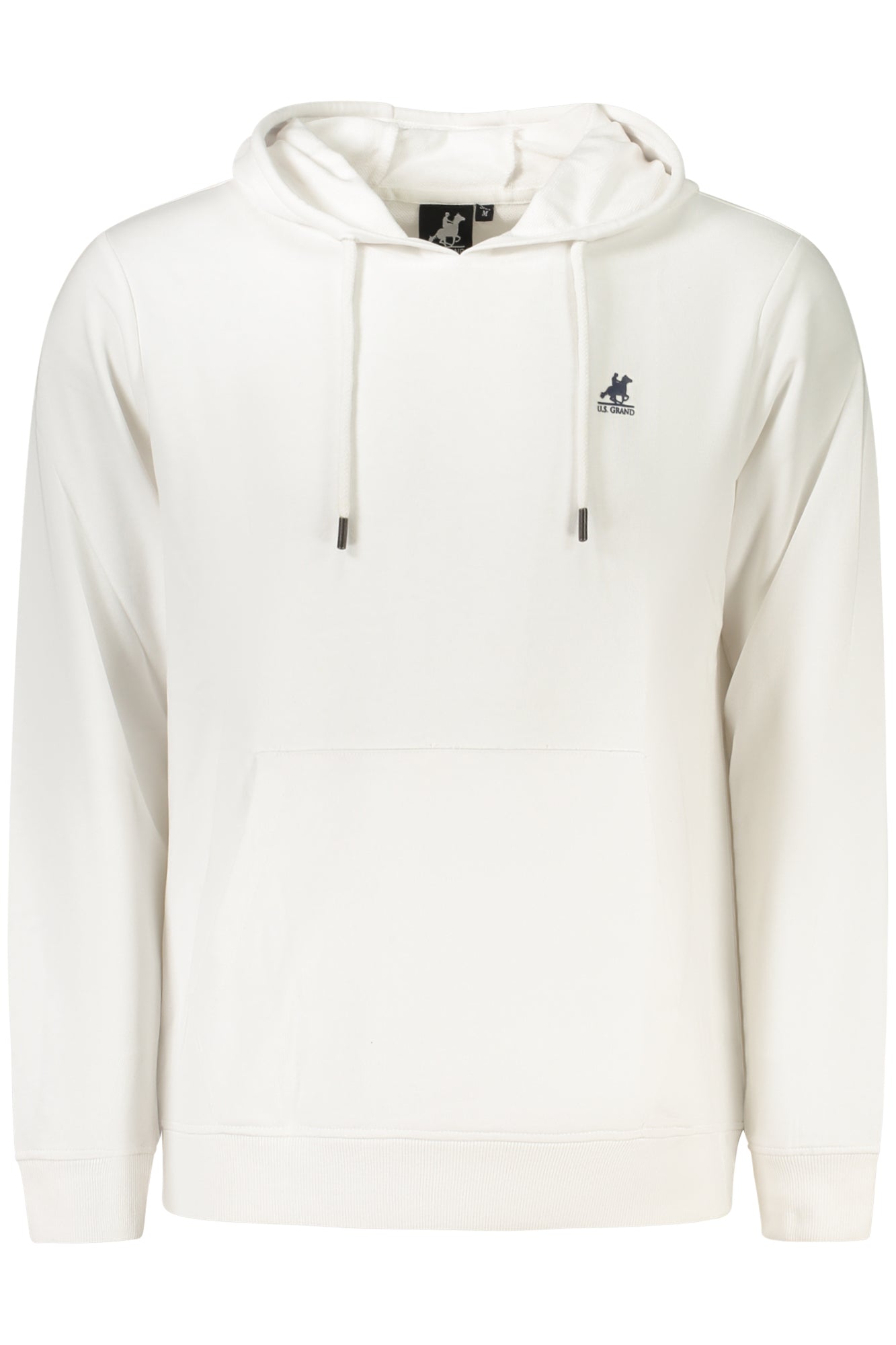 US GRAND MEN'S WHITE ZIP-UP SWEATSHIRT