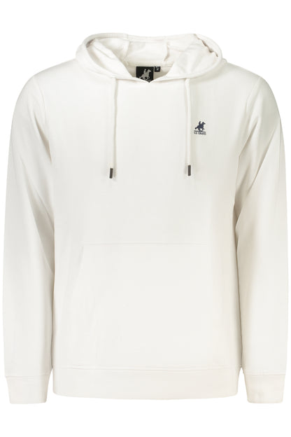US GRAND MEN'S WHITE ZIP-UP SWEATSHIRT