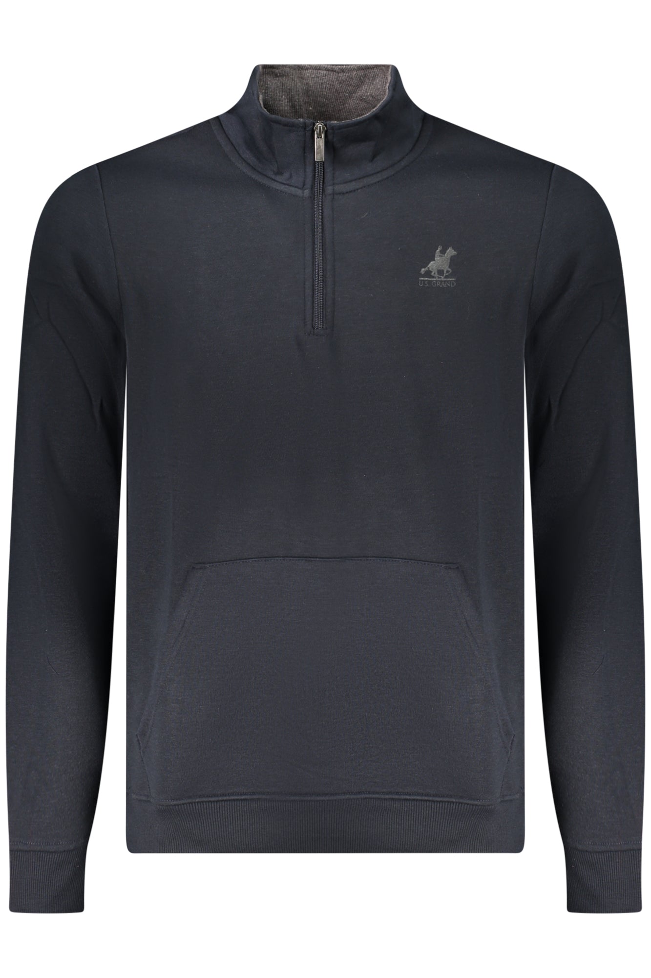 US GRAND MEN'S BLUE ZIP-UP SWEATSHIRT