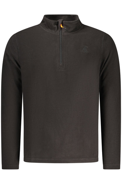 US GRAND MEN'S BLACK ZIP-UP SWEATSHIRT