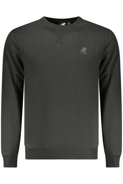 US GRAND MEN'S BLACK ZIP-UP SWEATSHIRT