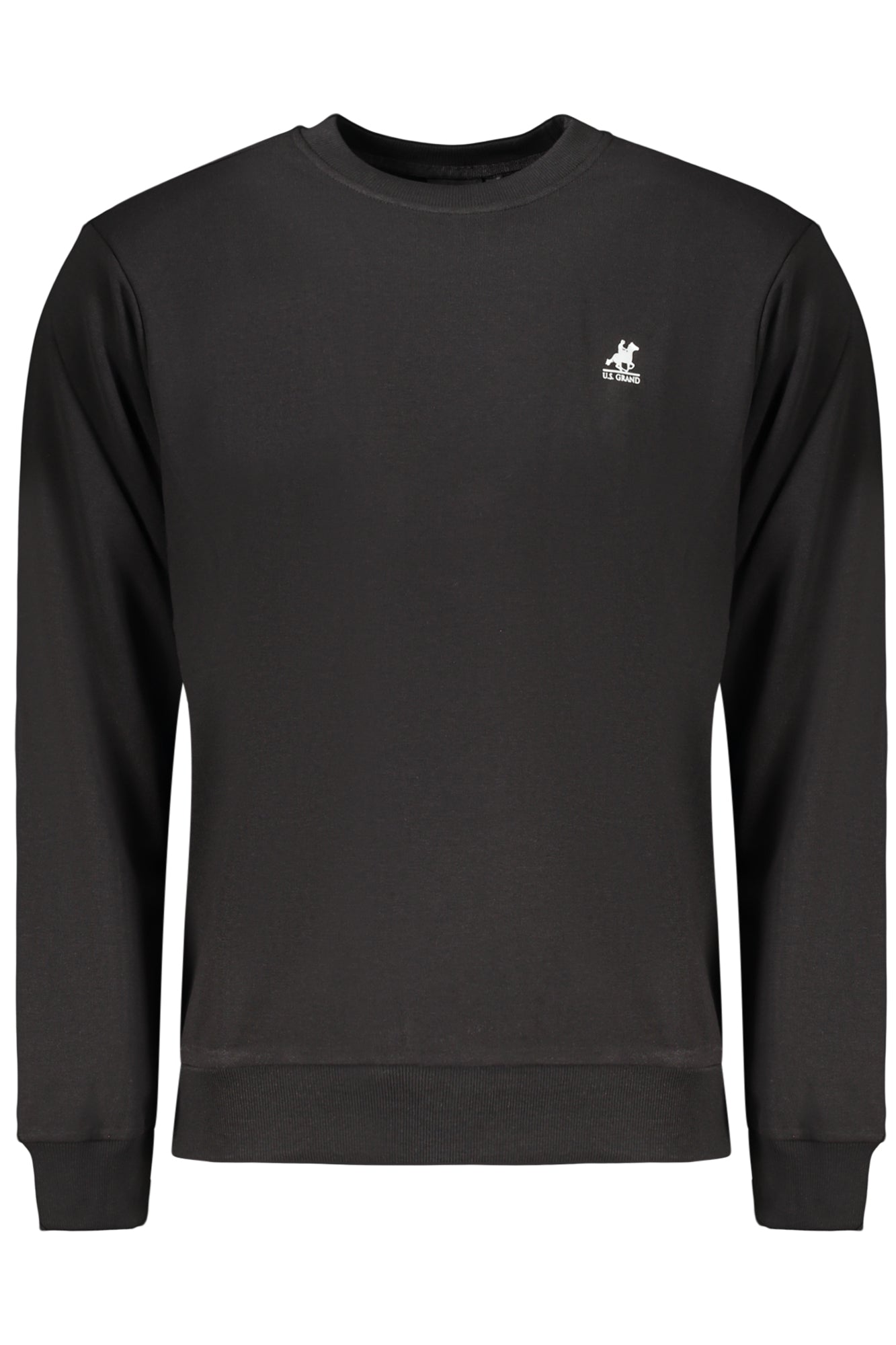 US GRAND MEN'S BLACK ZIP-UP SWEATSHIRT