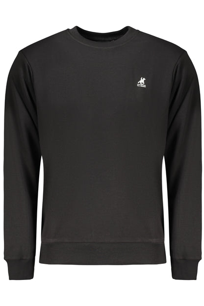 US GRAND MEN'S BLACK ZIP-UP SWEATSHIRT