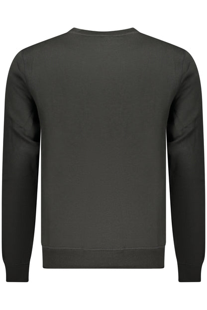 US GRAND MEN'S BLACK ZIP-UP SWEATSHIRT
