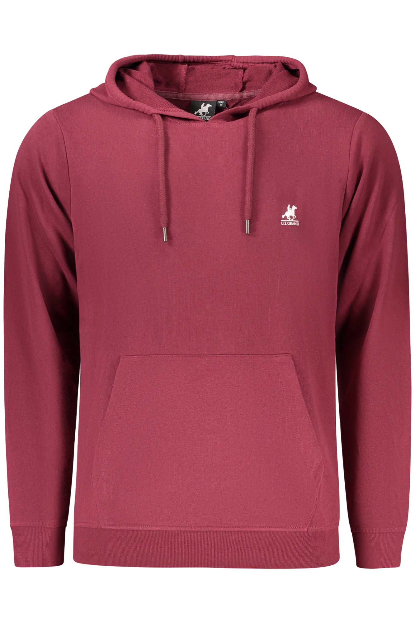 US GRAND MEN'S RED ZIP-UP SWEATSHIRT