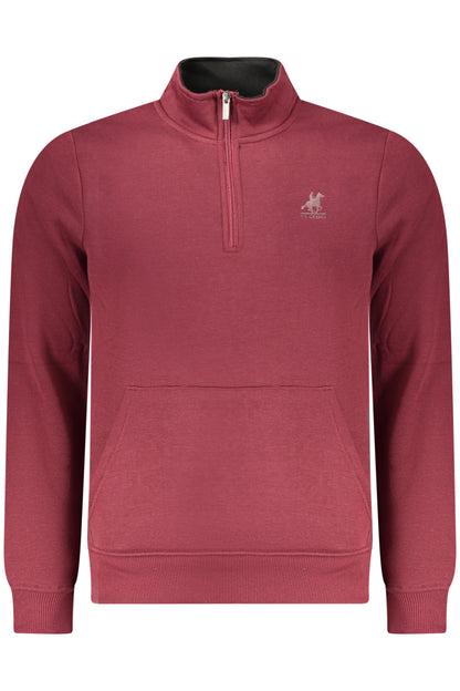 US GRAND MEN'S RED ZIP-UP SWEATSHIRT