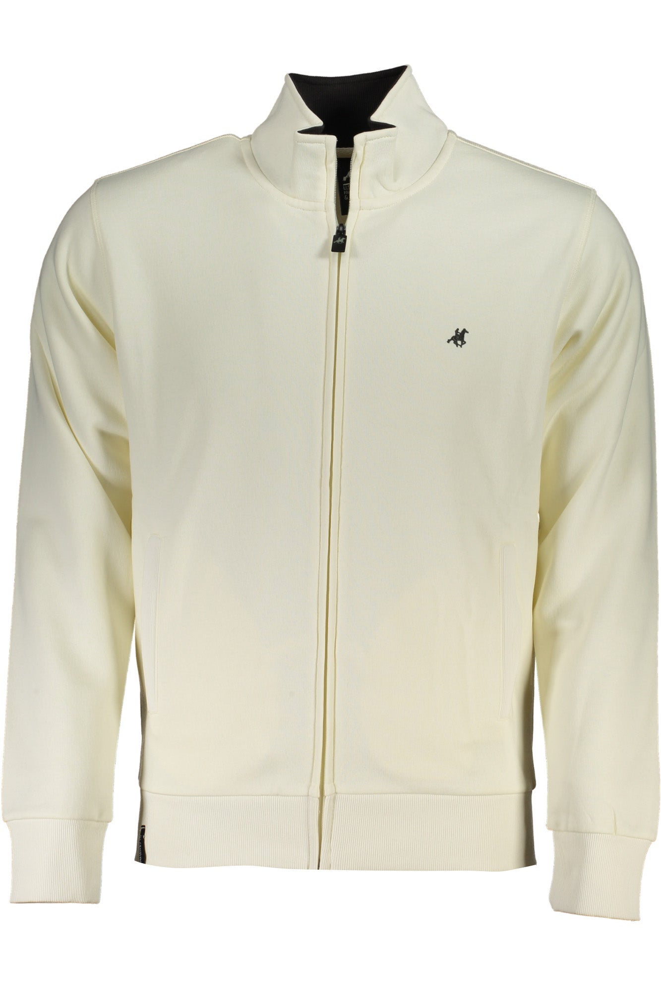 US GRAND MEN'S WHITE ZIP-UP SWEATSHIRT
