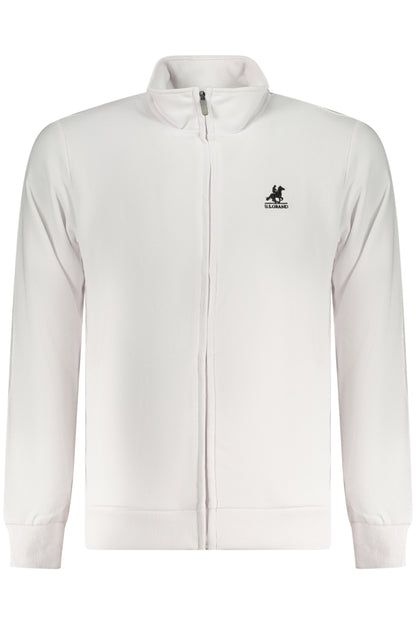 US GRAND MEN'S WHITE ZIP-UP SWEATSHIRT