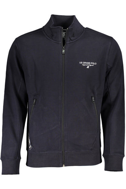 US GRAND MEN'S BLUE ZIP-UP SWEATSHIRT