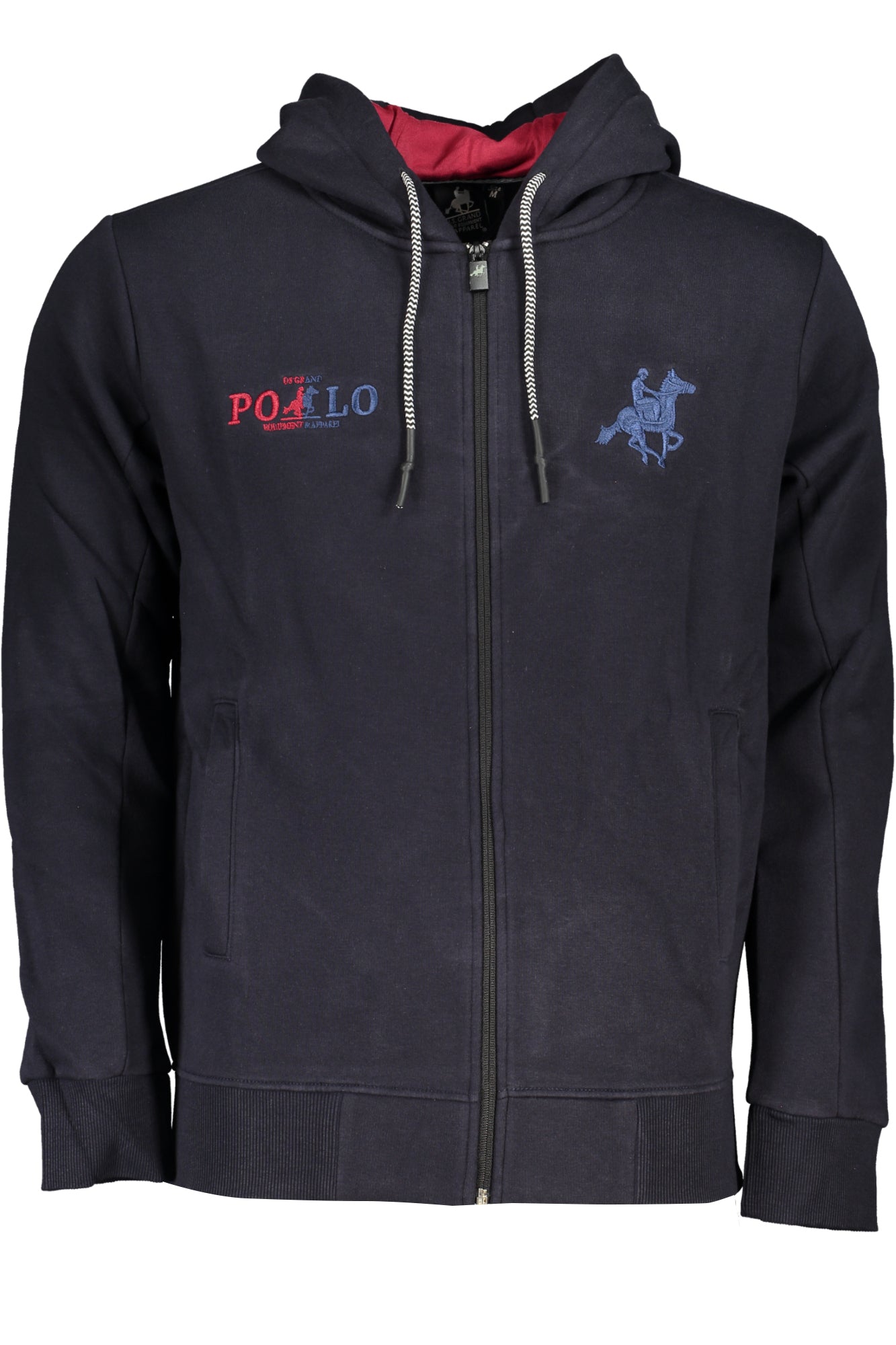 US GRAND MEN'S BLUE ZIP-UP SWEATSHIRT