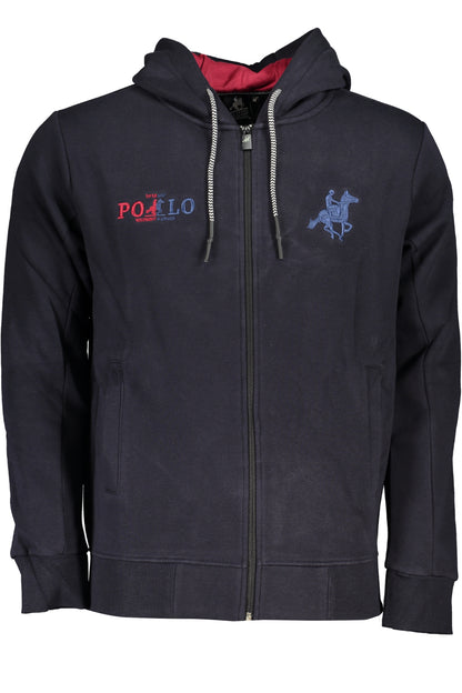 US GRAND MEN'S BLUE ZIP-UP SWEATSHIRT