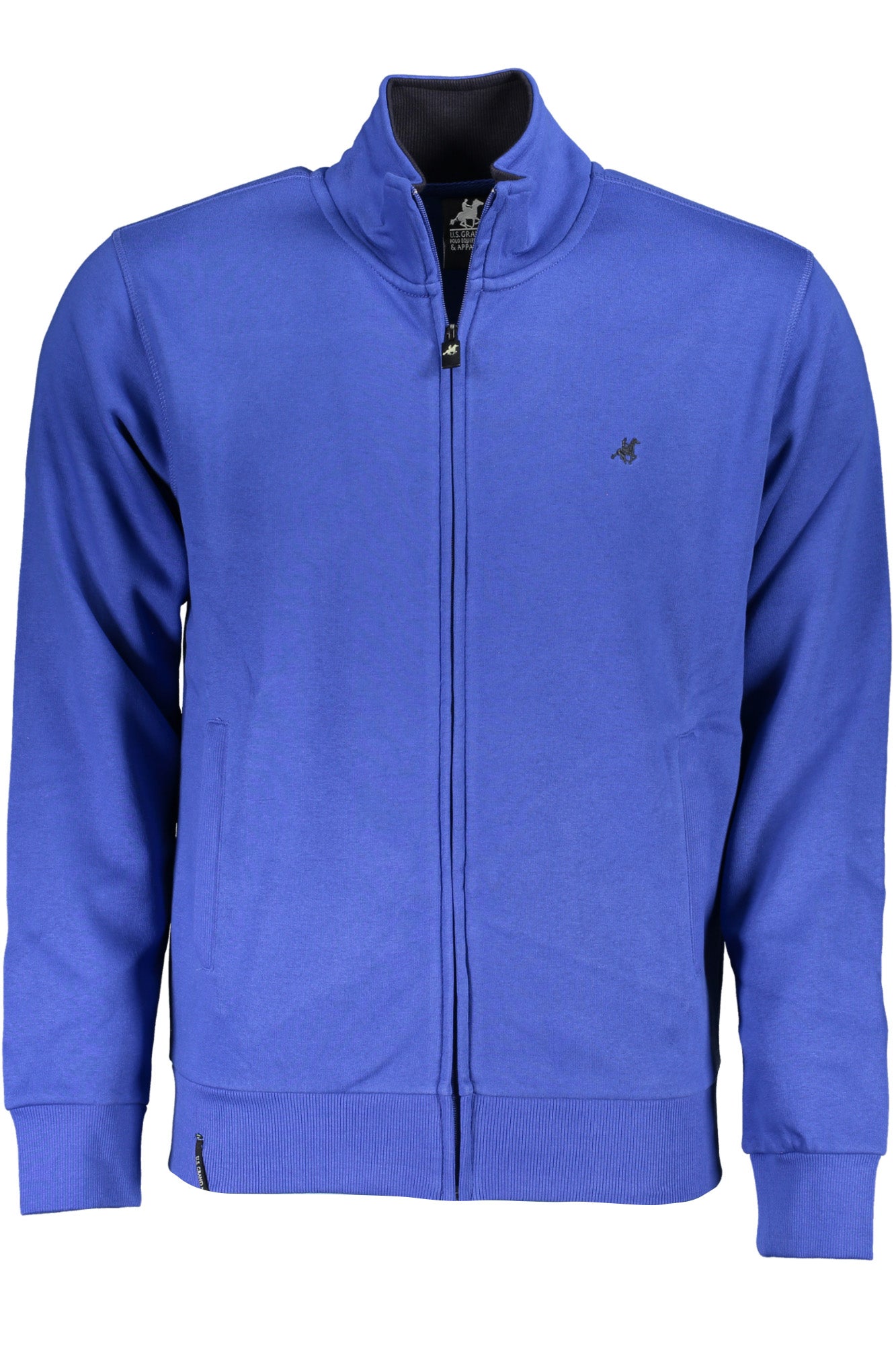 US GRAND MEN'S BLUE ZIP-UP SWEATSHIRT