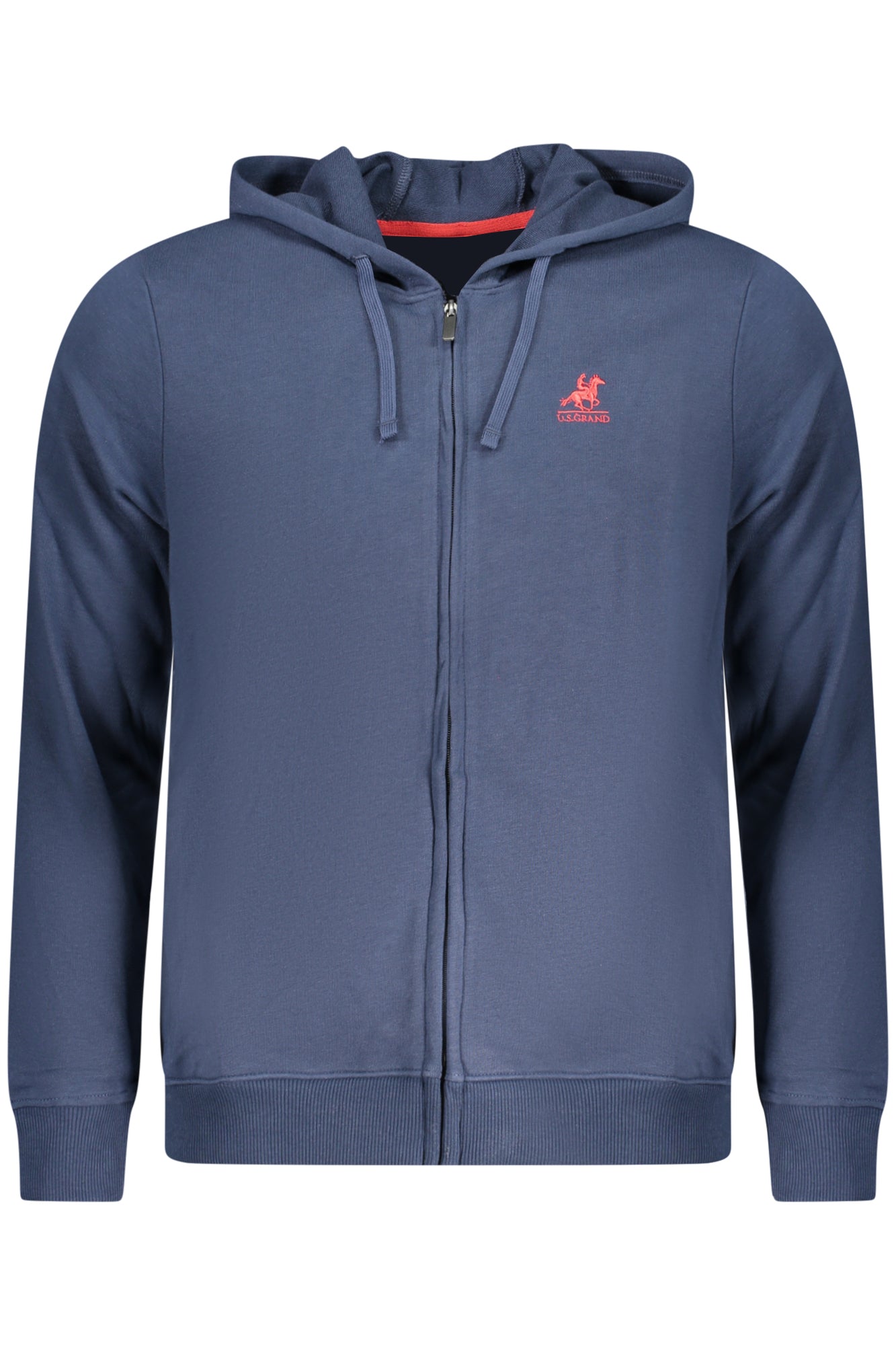 US GRAND MEN'S BLUE ZIP-UP SWEATSHIRT