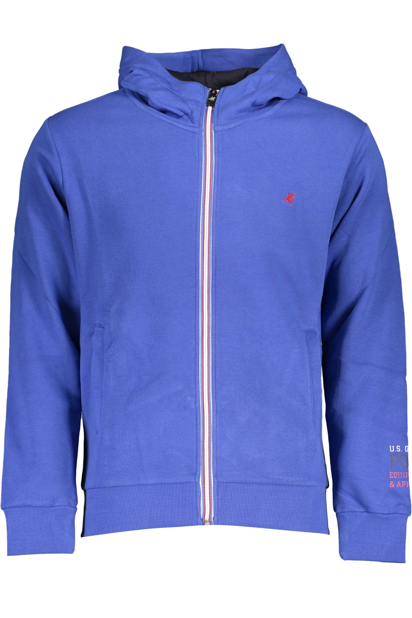 US GRAND MEN'S BLUE ZIP-UP SWEATSHIRT