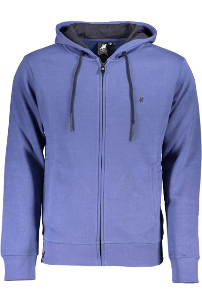 US GRAND MEN'S BLUE ZIP-UP SWEATSHIRT