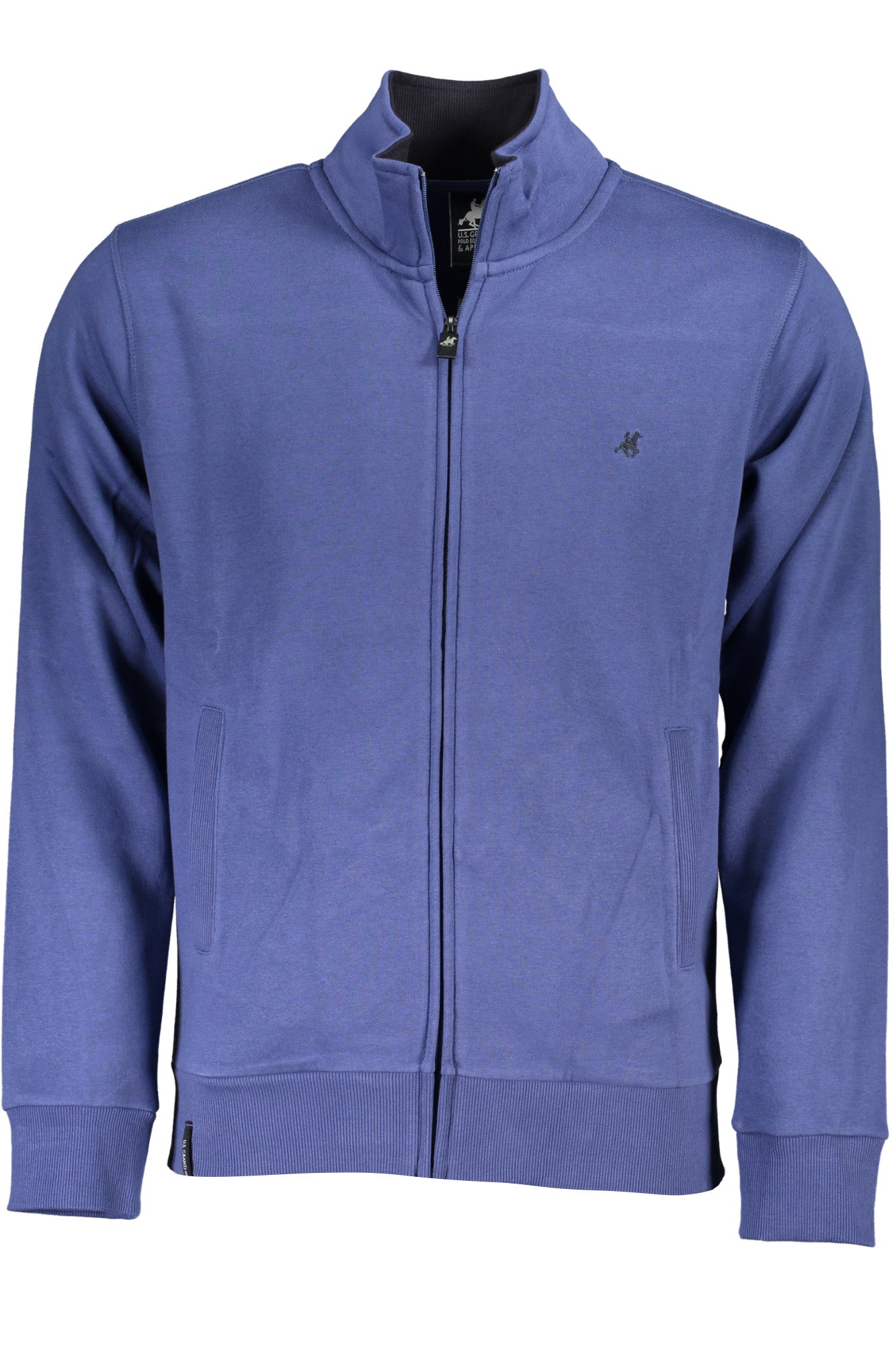 US GRAND MEN'S BLUE ZIP-UP SWEATSHIRT