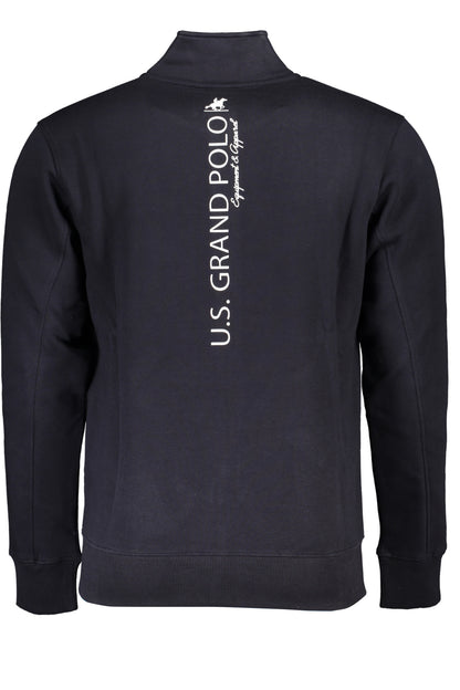 US GRAND MEN'S BLUE ZIP-UP SWEATSHIRT
