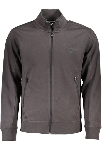 US GRAND MEN'S GRAY ZIP-UP SWEATSHIRT