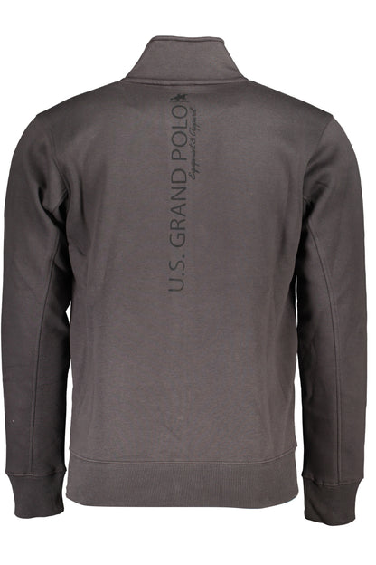 US GRAND MEN'S GRAY ZIP-UP SWEATSHIRT