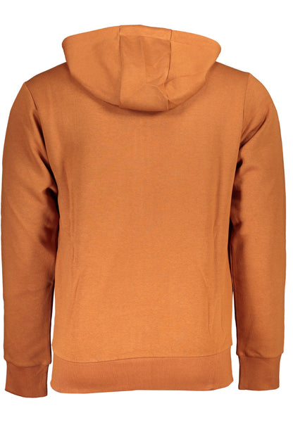 US GRAND MEN'S BROWN ZIP-UP SWEATSHIRT