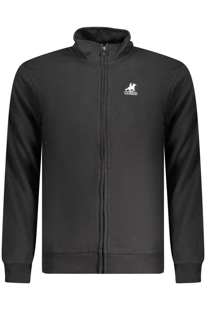 US GRAND MEN'S BLACK ZIP-UP SWEATSHIRT