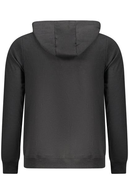 US GRAND MEN'S BLACK ZIP-UP SWEATSHIRT