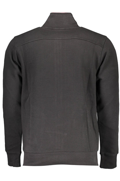 US GRAND MEN'S BLACK ZIP-UP SWEATSHIRT
