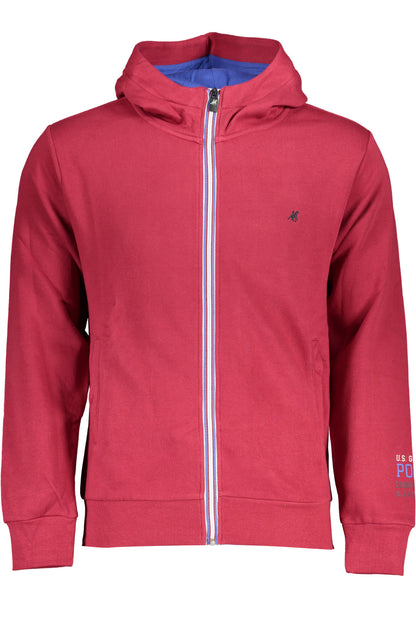 US GRAND RED MEN'S ZIP-UP SWEATSHIRT