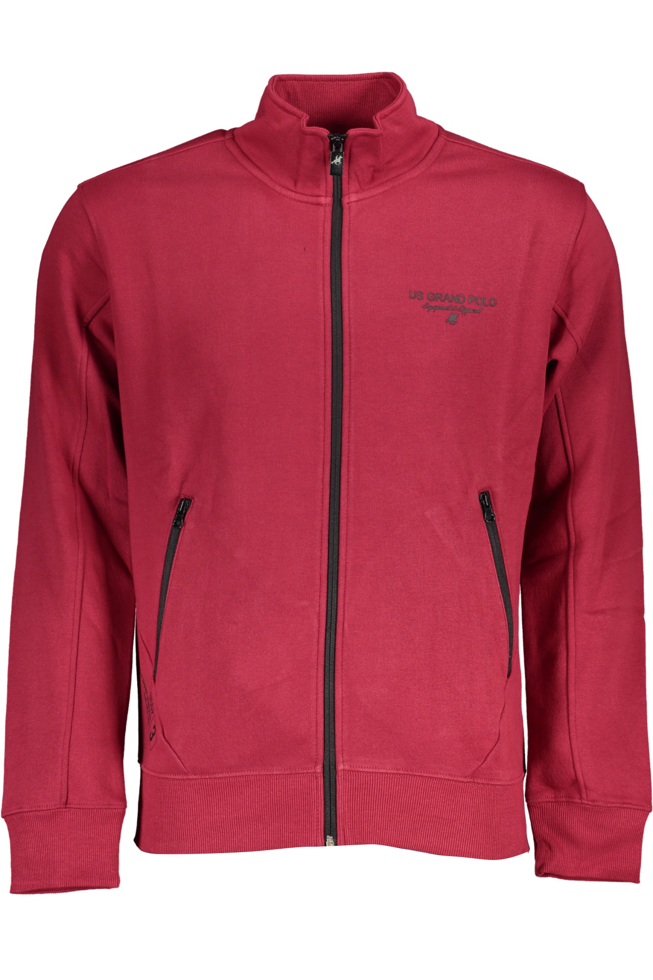 US GRAND RED MEN'S ZIP-UP SWEATSHIRT