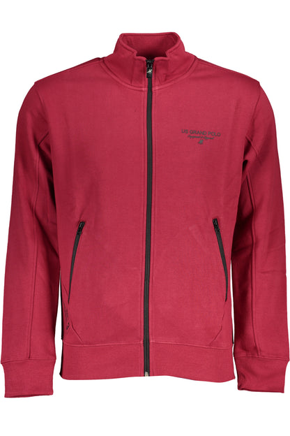 US GRAND RED MEN'S ZIP-UP SWEATSHIRT