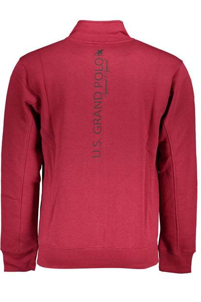 US GRAND RED MEN'S ZIP-UP SWEATSHIRT