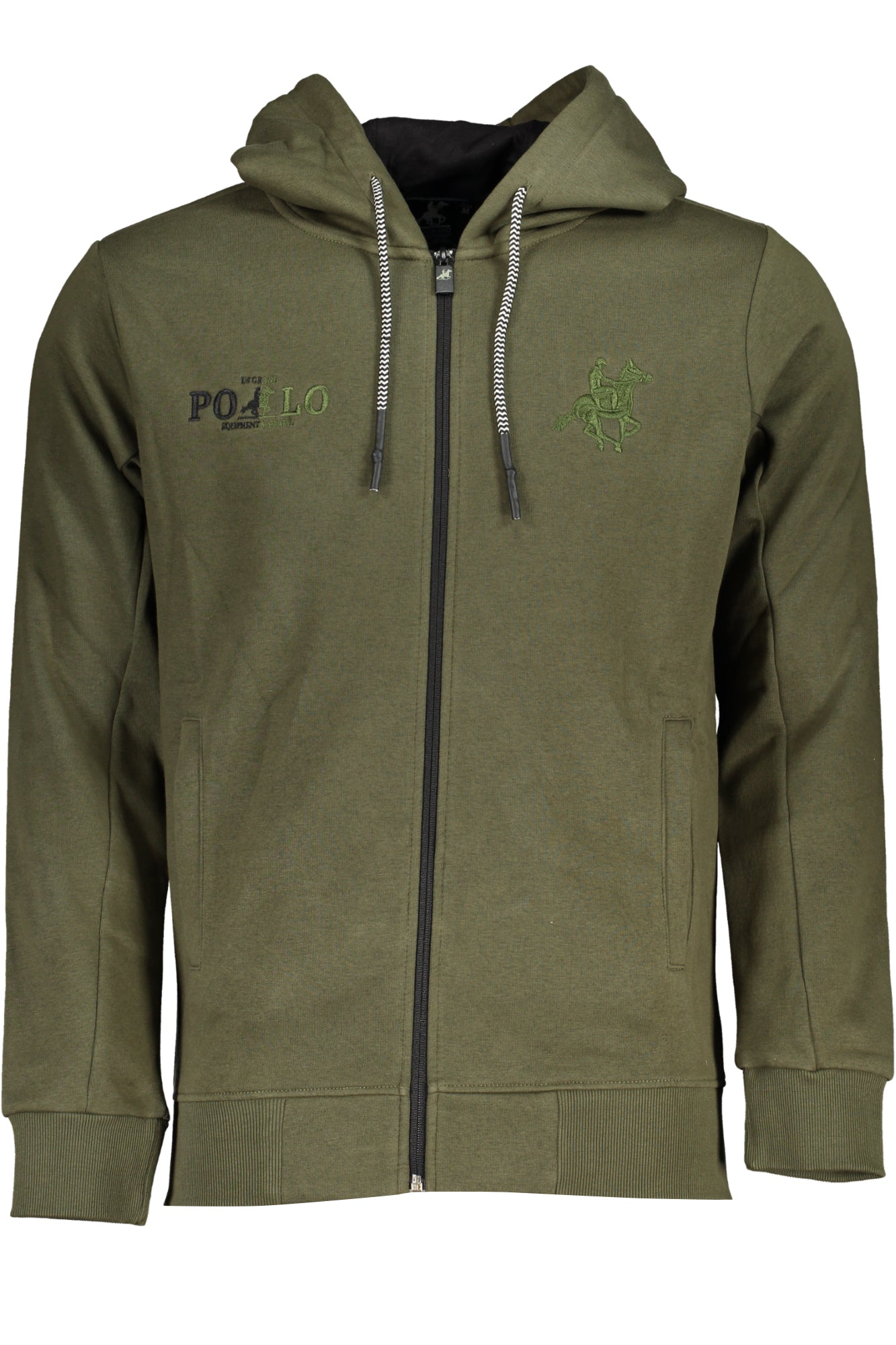 US GRAND MEN'S GREEN ZIP-UP SWEATSHIRT