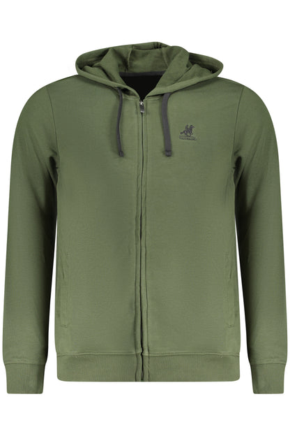 US GRAND MEN'S GREEN ZIP-UP SWEATSHIRT