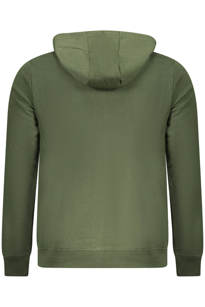 US GRAND MEN'S GREEN ZIP-UP SWEATSHIRT