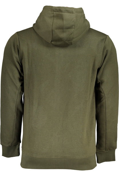 US GRAND MEN'S GREEN ZIP-UP SWEATSHIRT