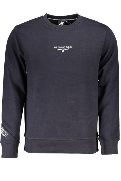 US GRAND MEN'S BLUE ZIP-UP SWEATSHIRT