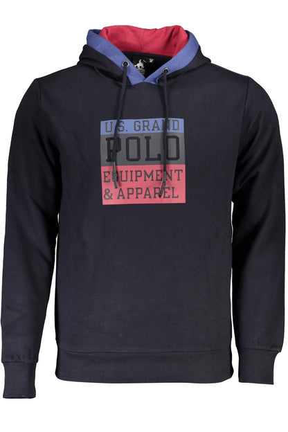 US GRAND MEN'S BLUE ZIP-UP SWEATSHIRT